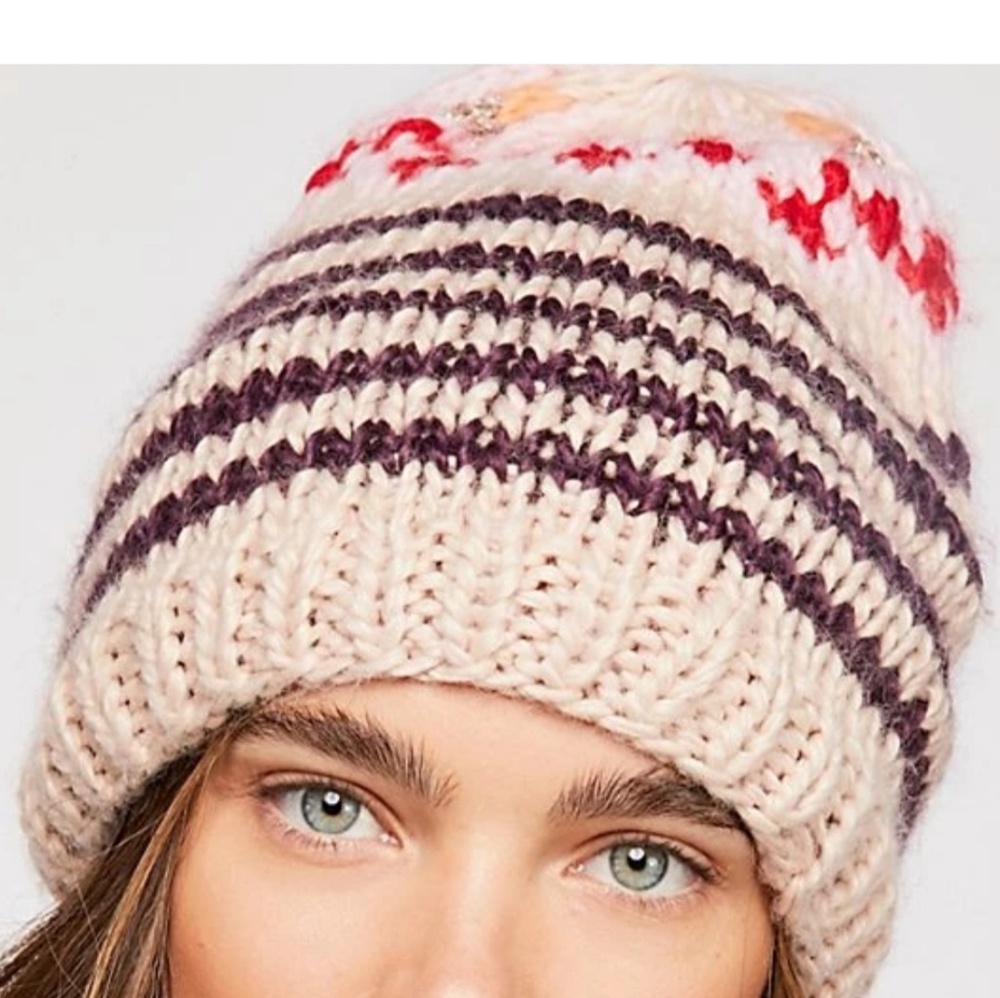 🔥LAST 1🔥HP NWT FREE PEOPLE COZY KNIT BEANIE - Picture 2 of 5